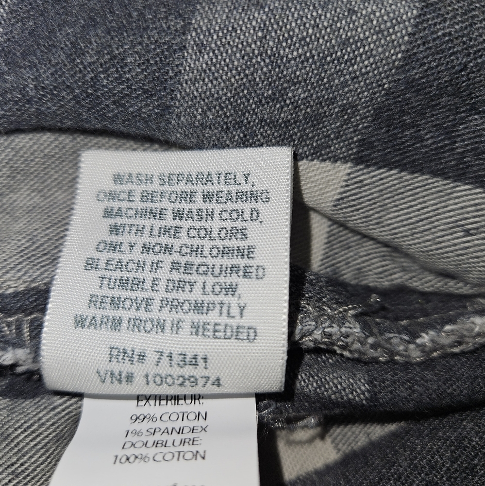 L.L. Bean Women's Gray Washed Straight-Leg Jeans - Picture 6 of 7